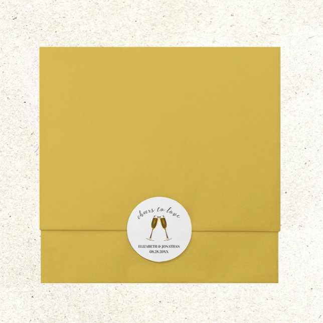 Adesivo Redondo Saúde Para Amar Óculos De Champanhe (Criador carregado)