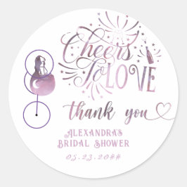 Adesivo Redondo Saúde Para Amar Provando Elegante De Vinho