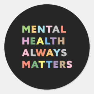 Adesivo Redondo Saúde Sempre Problema Aconselhamento Terapêutico A