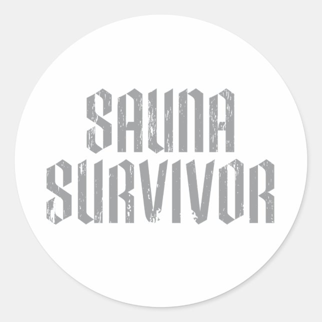 Adesivo Redondo Sauna Survivor 06 (Frente)