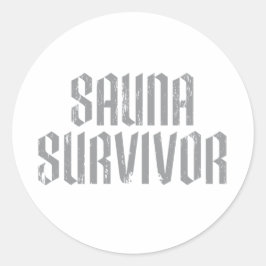 Adesivo Redondo Sauna Survivor 06