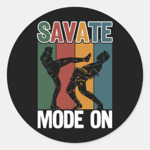 Adesivo Redondo Savate Modo Savate Ativado Ideal Para Artistas Mar