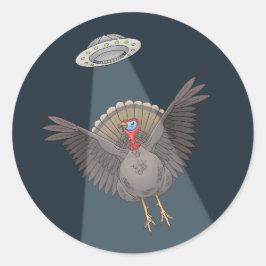 Adesivo Redondo Saved by Aliens Before Thanksgiving