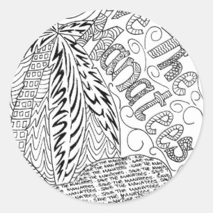 Adesivo Redondo savethemanateezen1.jpg