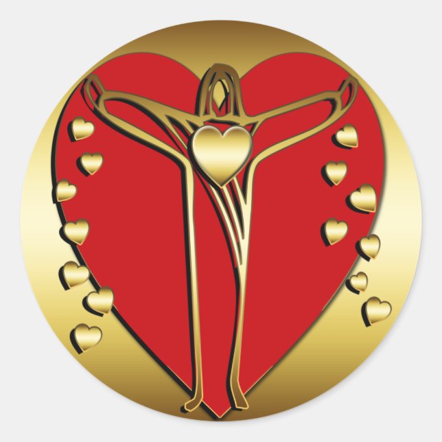 ADESIVO REDONDO SAVIOR DOS CORAÇÕES (Frente)