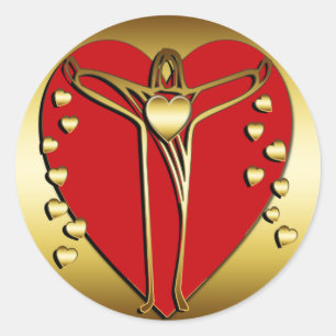 ADESIVO REDONDO SAVIOR DOS CORAÇÕES