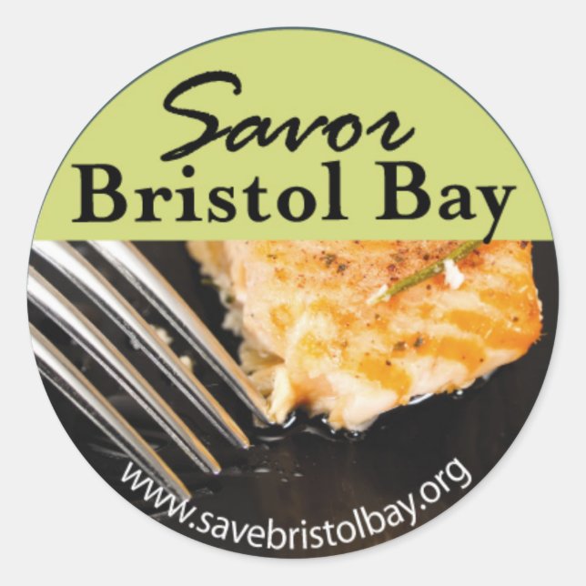 Adesivo Redondo Savor Bristol Bay Sticker (Frente)