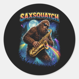 Adesivo Redondo Saxsquatch