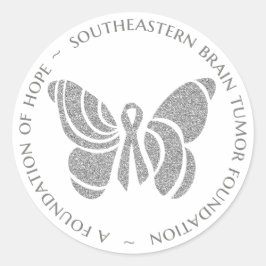 Adesivo Redondo SBTF Custom Sticker - Prateado