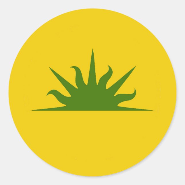 Adesivo Redondo SCA West Kingdom Populace Crachá Classic Round Sti (Frente)