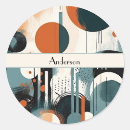 Adesivo Redondo Scandi Groove, personalizado