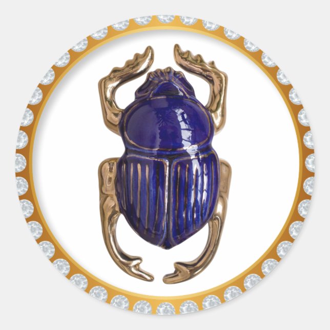 Adesivo Redondo Scarab souvenir (Frente)