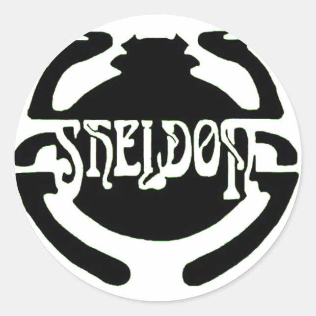 Adesivo Redondo Scarab Sticker (Frente)