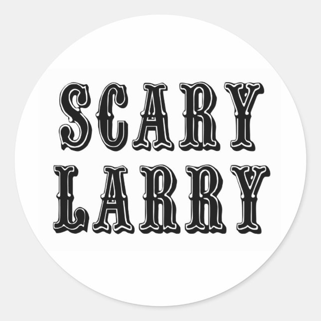 Adesivo Redondo Scary Larry (Frente)