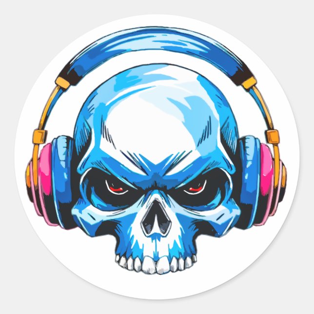 Adesivo Redondo Schädel (Frente)