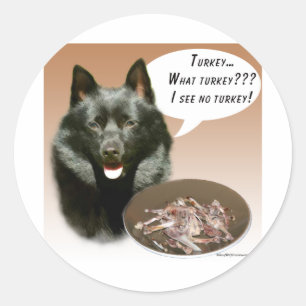 Adesivo Redondo Schipperke Turquia