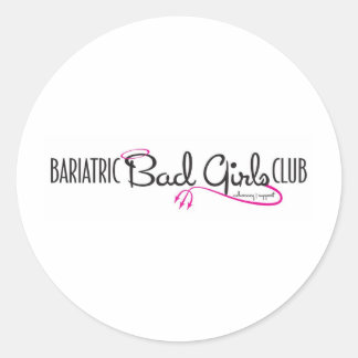 Adesivo Redondo Schtuff do logotipo Bariátrica Bad Girls Club