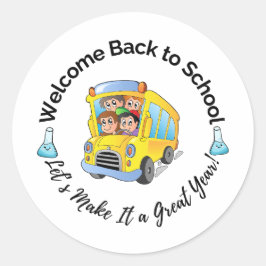 Adesivo Redondo Science Back to School sticker