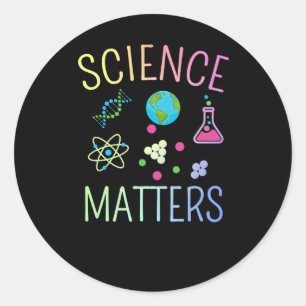 Adesivo Redondo Science S - Engraçado Pun Sticker