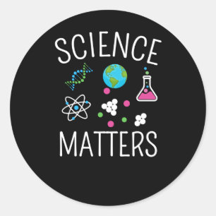 Adesivo Redondo Science S - Engraçado Pun Sticker1
