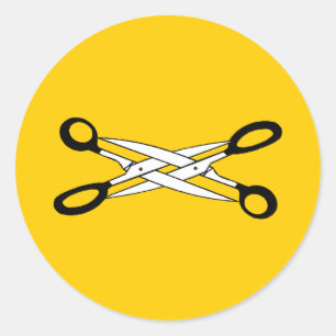 ADESIVO REDONDO SCISSOR O TEMPO
