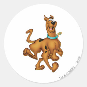 Adesivo Redondo Scooby-Doo Happy Walk