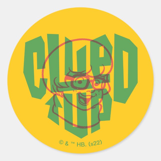 Adesivo Redondo Scooby-Doo | Velma Enfileirado (Frente)