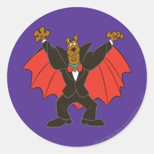 Adesivo Redondo Scooby Dracula