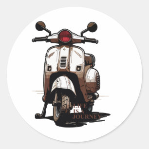 Adesivo Redondo Scooter