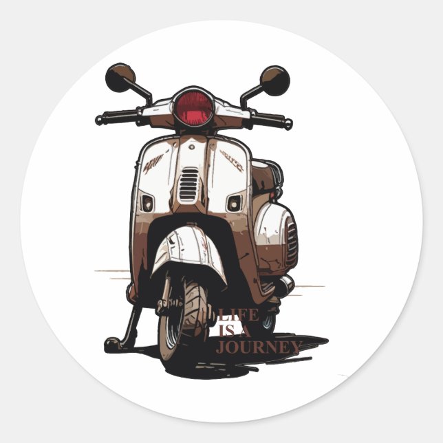 Adesivo Redondo Scooter (Frente)