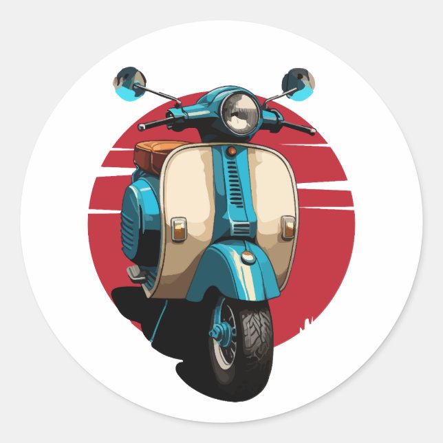 Adesivo Redondo Scooter (Frente)