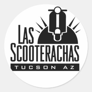 Adesivo Redondo Scooterachas Stickers