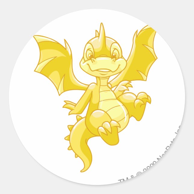 Adesivo Redondo Scorchio Dourado (Frente)