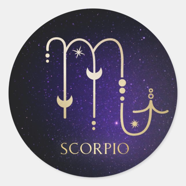 Adesivo Redondo Scorpio (Frente)