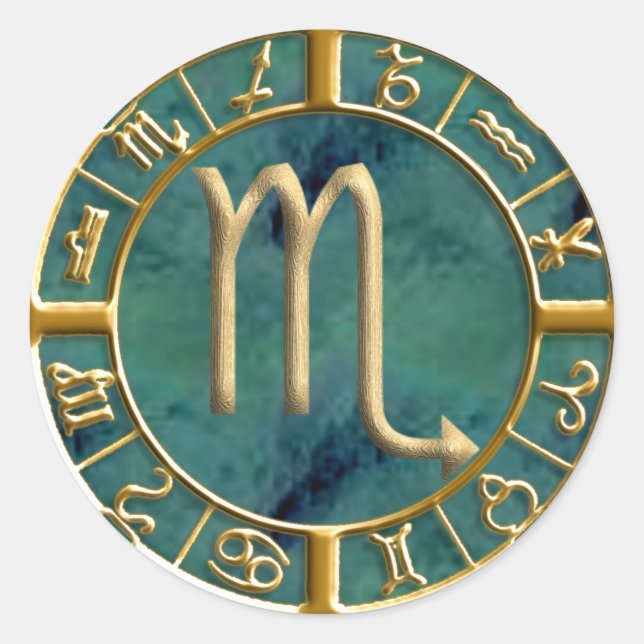 Adesivo Redondo Scorpio (Frente)