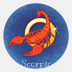 Adesivo Redondo Scorpio, Scorpione