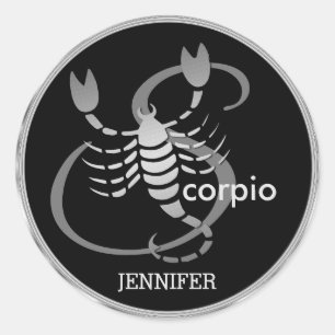 Adesivo Redondo Scorpio ♏ - Sinal Zodiac
