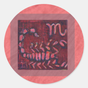 Adesivo Redondo Scorpio, Sticker (pequeno)