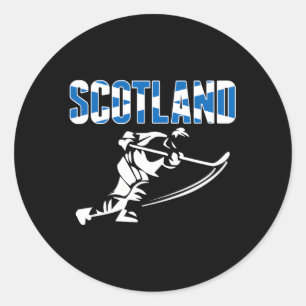 Adesivo Redondo Scotland Ice Hockey Team Fa