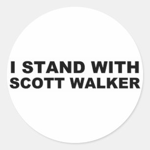 Adesivo Redondo Scott Walker I Stand
