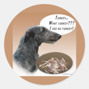 Adesivo Redondo Scottish Deerhound Turquia