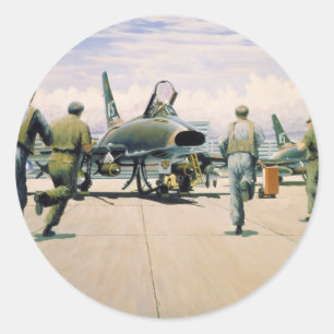 Adesivo Redondo Scramble por Phan Rang por William S. Phillips