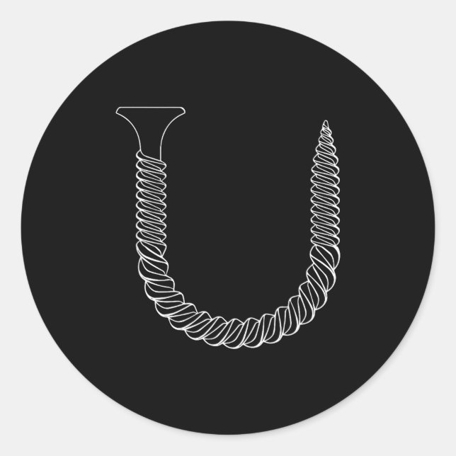 Adesivo Redondo Screw Shaped U - Funny Tool Insul  (Frente)