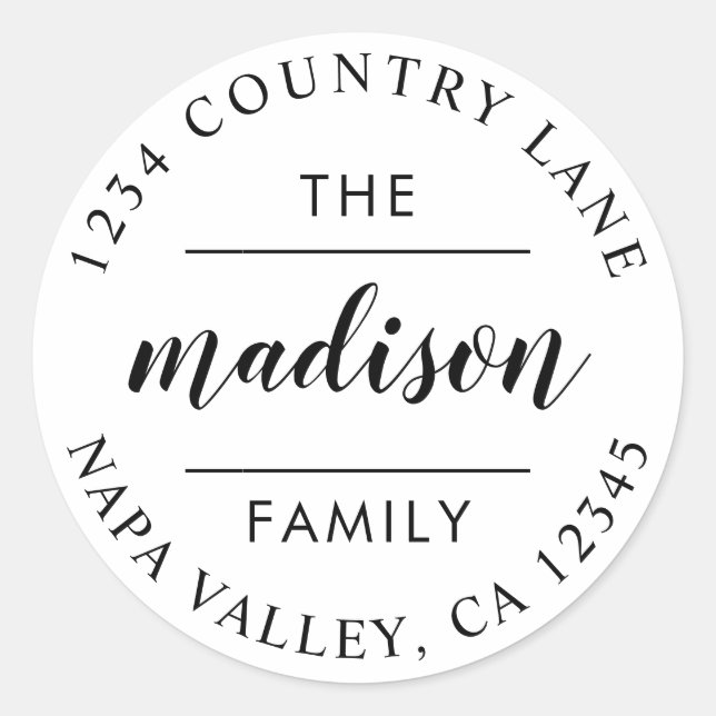 Adesivo Redondo Script Circular | Crie Seu Próprio Endereço de Dev (Frente)