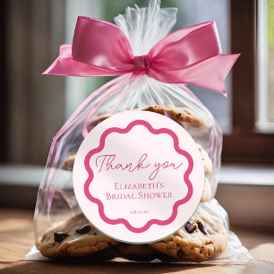 Adesivo Redondo Script de Círculo Escalonado de Onda Retroversa Mu