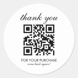 Adesivo Redondo Script de Código QR de Compromissos de Salão de Na