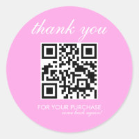 Script de QR Code de Agradecimento Minimalista Ros