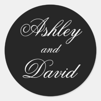 Adesivo Redondo Script Elegante