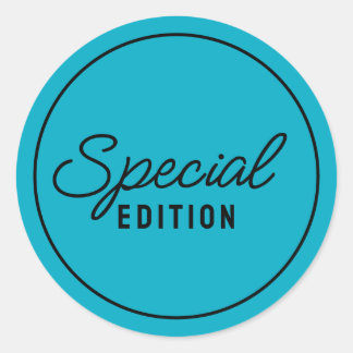 Adesivo Redondo Script Elegante Special Edition