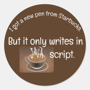 Adesivo Redondo "Script Java"